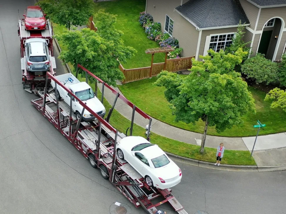 Online car purchase delivery with professional auto transport service